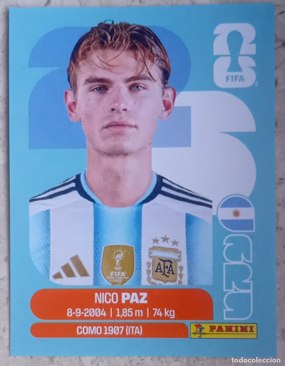 Football Stickers: Figurina Panini 2026 Cromo World Cup Usa Mundial 2026 Nico Paz Argentina n ARG 14