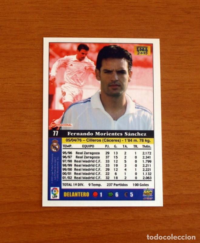 Cromos de F&uacute;tbol: Real Madrid - N&ordm; 77 Fernando Morientes - Mundicromo Las Fichas de la Liga 2002-2003, 02-03