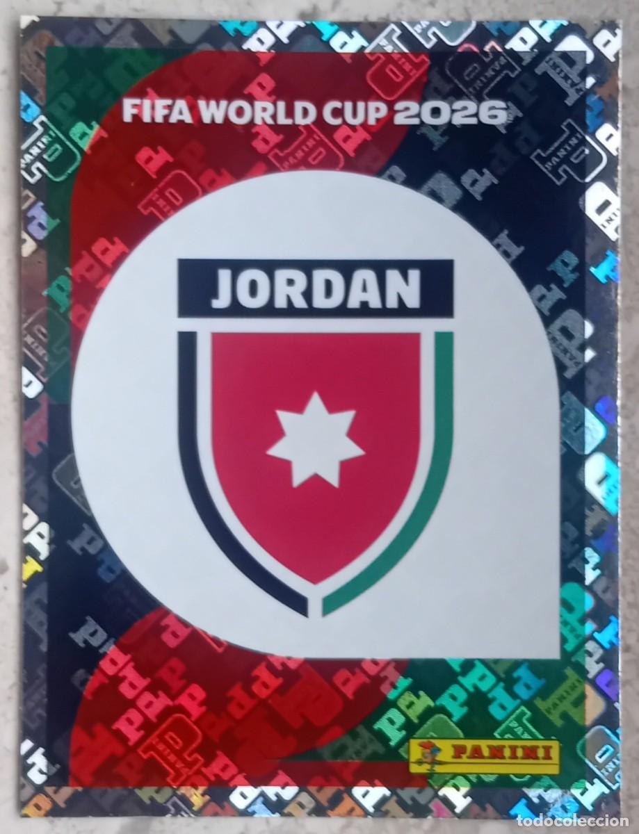 Cromos de F&uacute;tbol: Figurina Panini 2026 Cromo World Cup Usa Mundial 2026 scudetto escudo badge Jordan n JOR 1