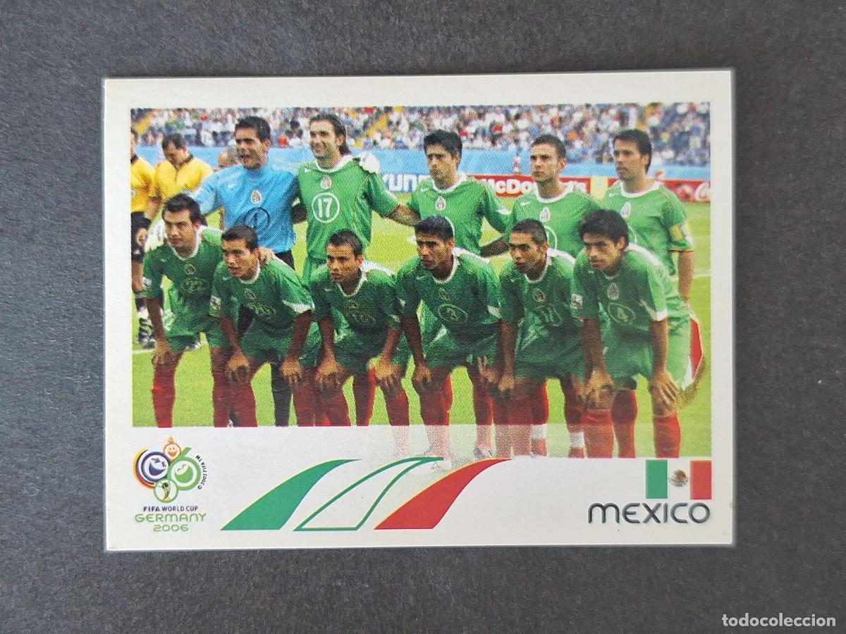 Cromos de F&uacute;tbol: L2 EQUIPO SELECCION MEXICO 244 PANINI MUNDIAL ALEMANIA 2006 NUNCA PEGADO SIN PEGAR