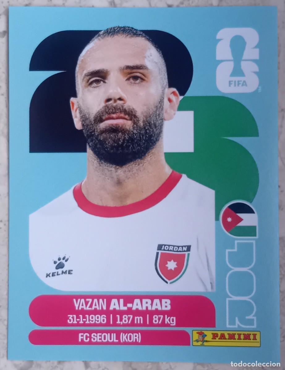 Cromos de F&uacute;tbol: Figurina Panini 2026 Cromo World Cup Usa Mundial 2026 Yazan Al Arab Jordan n 5