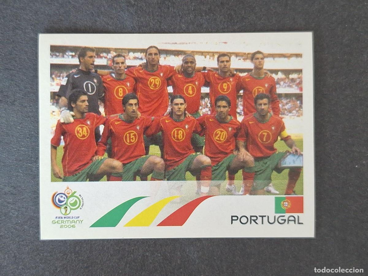 Cromos de F&uacute;tbol: L2 EQUIPO SELECCION PORTUGAL 282 PANINI MUNDIAL ALEMANIA 2006 NUNCA PEGADO SIN PEGAR