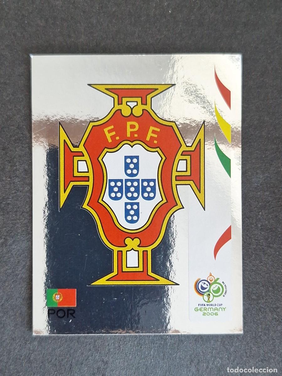 Cromos de F&uacute;tbol: L2 ESCUDO SELECCION PORTUGAL 283 PANINI MUNDIAL ALEMANIA 2006 NUNCA PEGADO SIN PEGAR