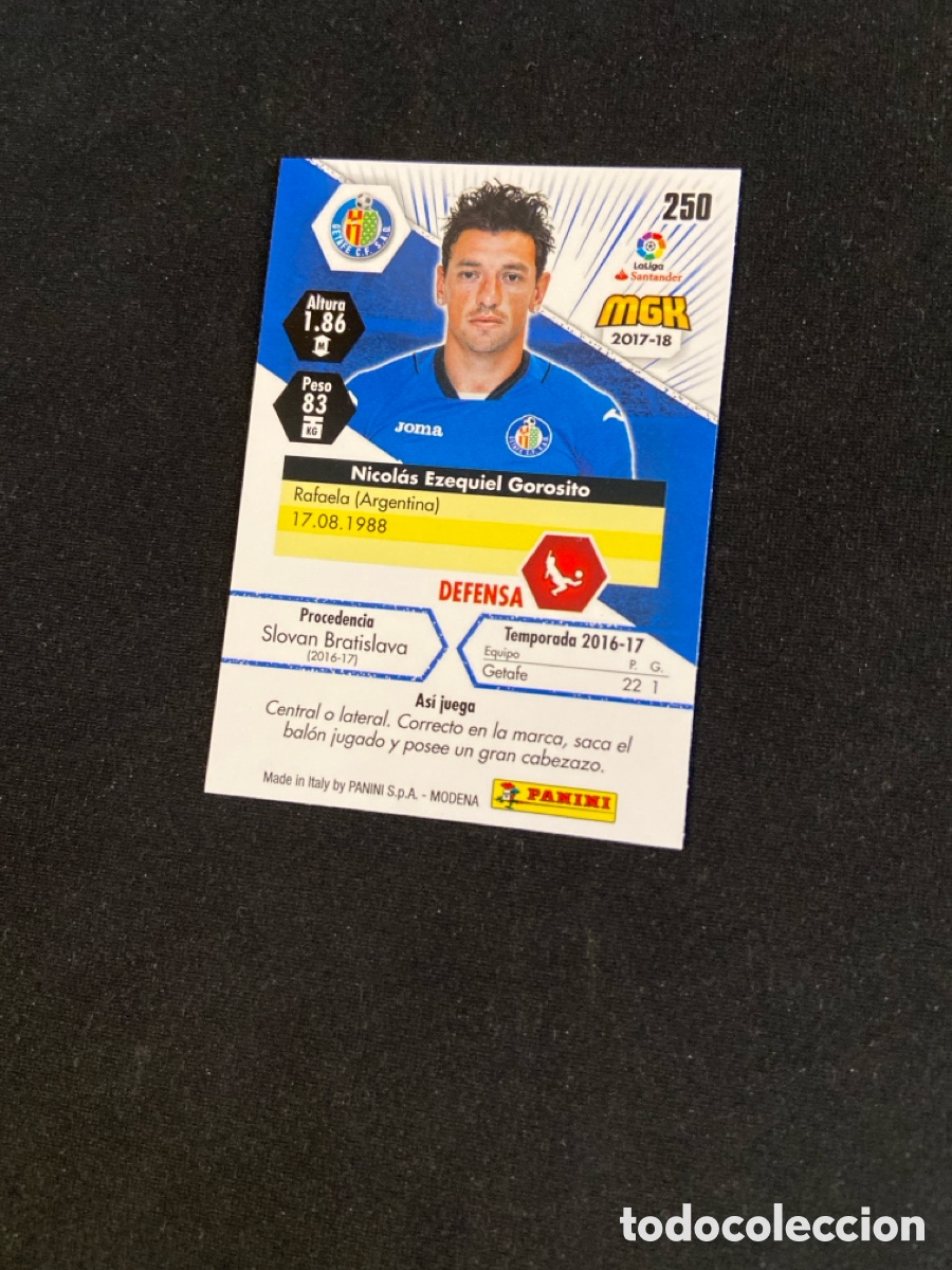 Cromos de f&uacute;tbol: GOROSITO 250 (GETAFE) MEGA - Foto 2