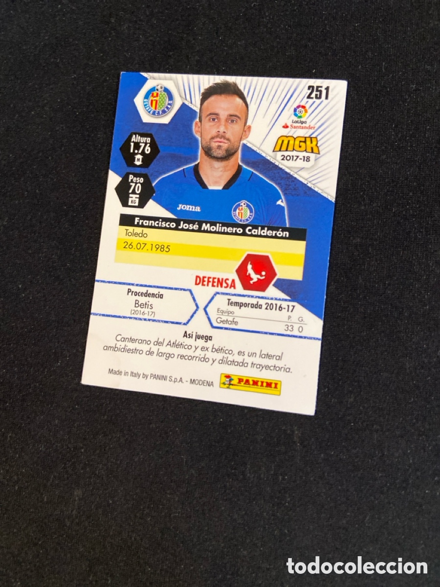 Cromos de f&uacute;tbol: MOLINERO 251 (GETAFE) MEGA - Foto 2