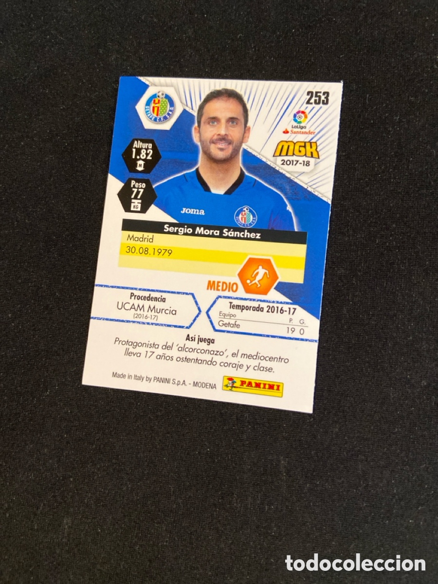 Cromos de f&uacute;tbol: SERGIO MORA 253 (GETAFE) - Foto 2