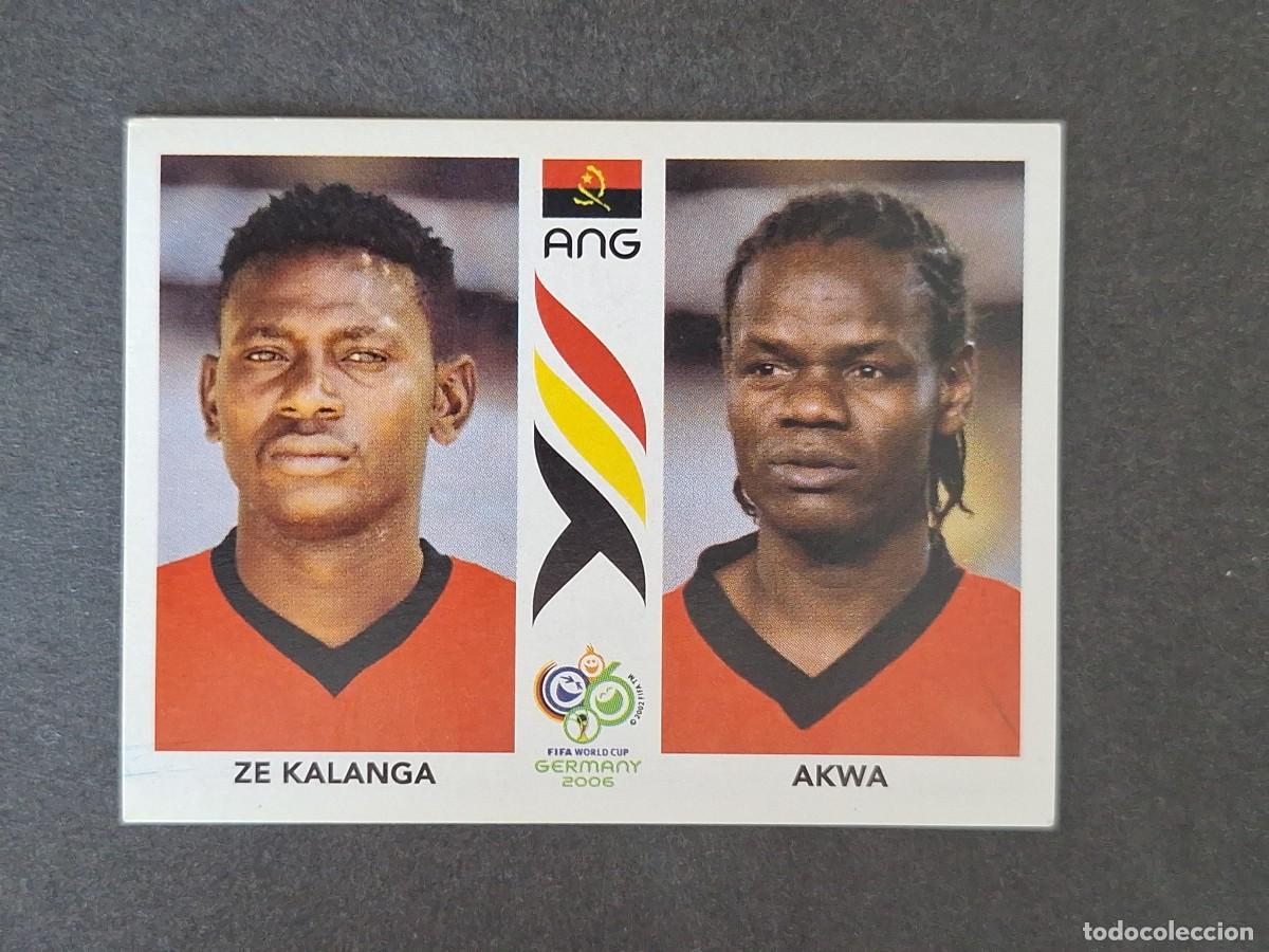 Cromos de F&uacute;tbol: L2 ZE KALANGA - AKWA SELECCION ANGOLA 308 PANINI MUNDIAL ALEMANIA 2006 NUNCA PEGADO SIN PEGAR
