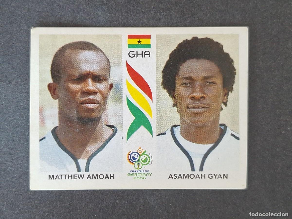 Cromos de F&uacute;tbol: L2 AMOAH - ASAMOAH GYAN SELECCION GHANA 319 PANINI MUNDIAL ALEMANIA 2006 NUNCA PEGADO SIN PEGAR