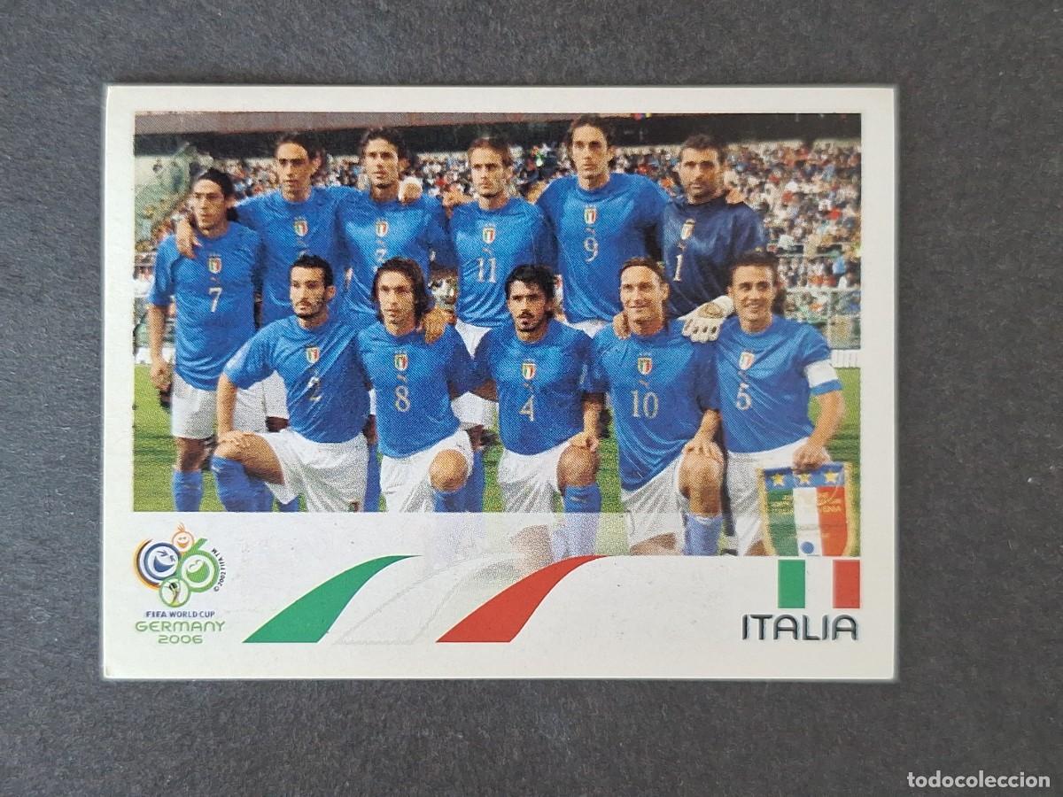 Cromos de F&uacute;tbol: L2 EQUIPO SELECCION ITALIA 321 PANINI MUNDIAL ALEMANIA 2006 NUNCA PEGADO SIN PEGAR