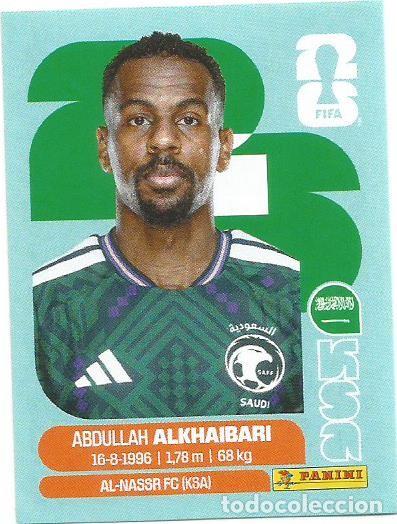 Cromos de F&uacute;tbol: PANINI - STICKER - MUNDIAL FIFA CUP 2026 - ABDULLAH ALKHAIBARI - ARABIA SAUDI - KSA 11