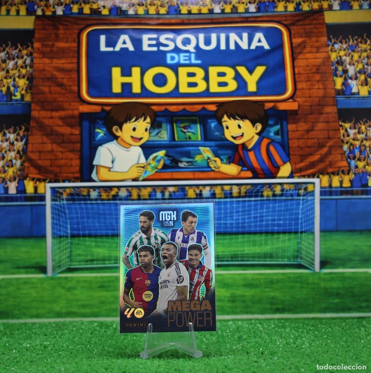 Cromos de F&uacute;tbol: 441, Juli&aacute;n, Lamine, Oryazabal, Mbapp&eacute;, Isco, PANINI MEGACRACKS 2025-2026, Mega Powers.