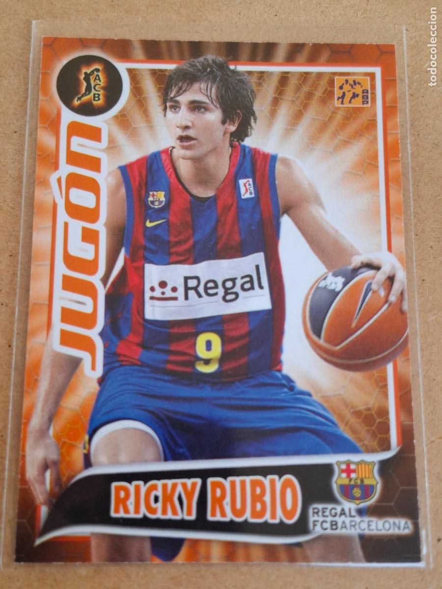 Cromos de F&uacute;tbol: LIGA ACB 2009 2010 09 10 - PANINI - 268 RICKY RUBIO ( JUG&Oacute;N ) - REGAL FC. BARCELONA - CP4