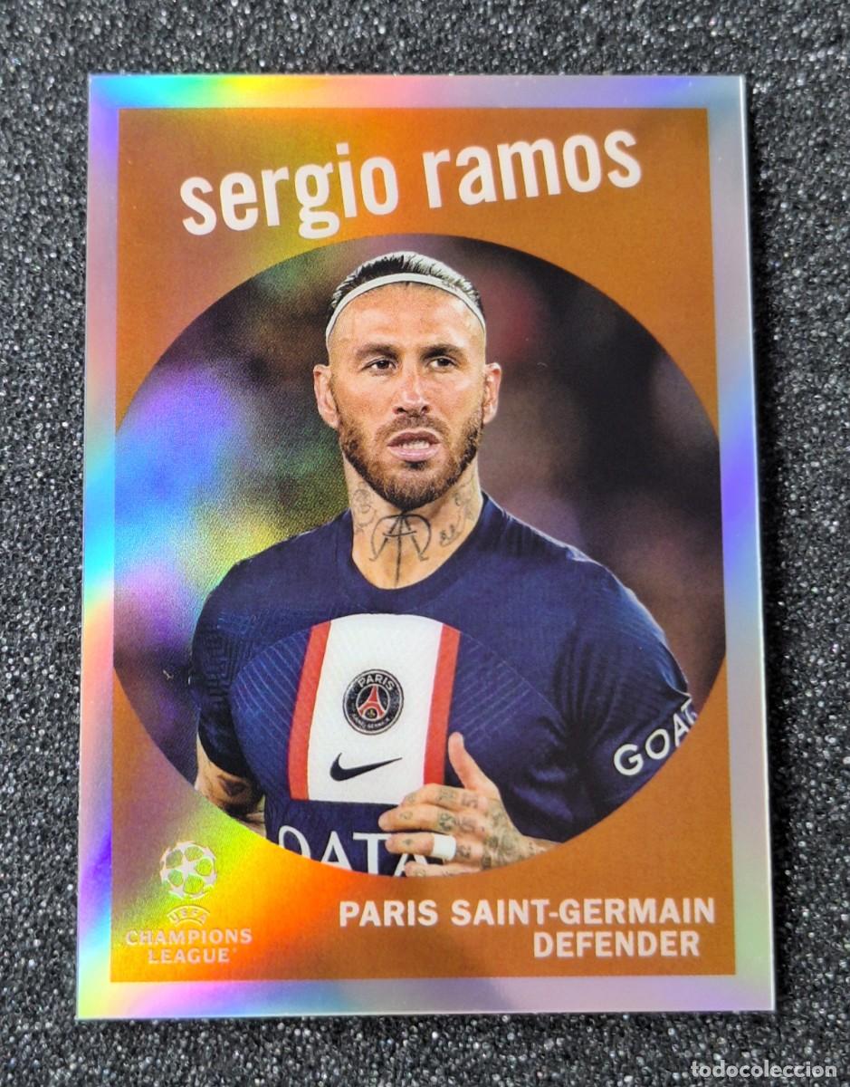 Cromos de F&uacute;tbol: Sergio Ramos Paris Saint-Germain PSG Topps Soccer #59-23 2023 Refractor