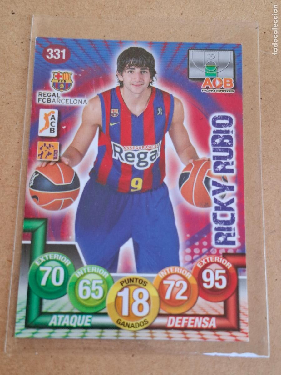 Cromos de F&uacute;tbol: LIGA ACB 2010 2011 10 11 - PANINI - 331 RICKY RUBIO - REGAL FC. BARCELONA - CP4
