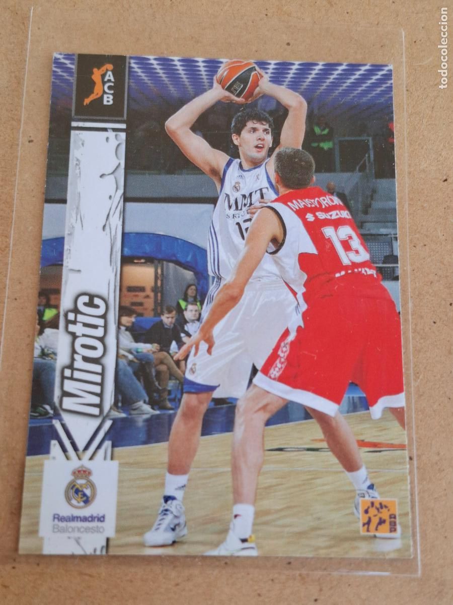 Cromos de F&uacute;tbol: LIGA ACB 2010 2011 - PANINI - 280 MIROTIC ( REAL MADRID ) - ( ROOKIE CARD ) - CP4