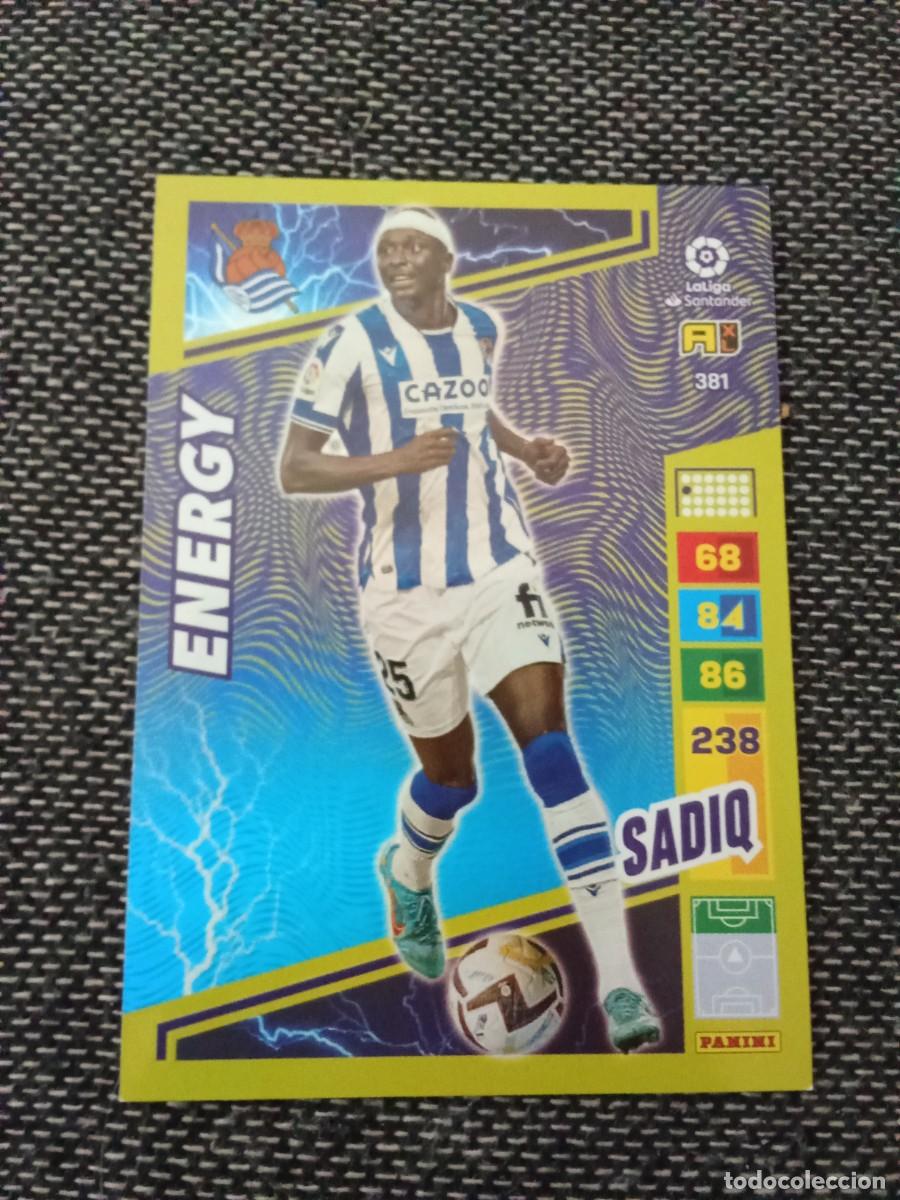 Cromos de F&uacute;tbol: 361 sadiq real sociedad Energy ADRENALYN 2022-23