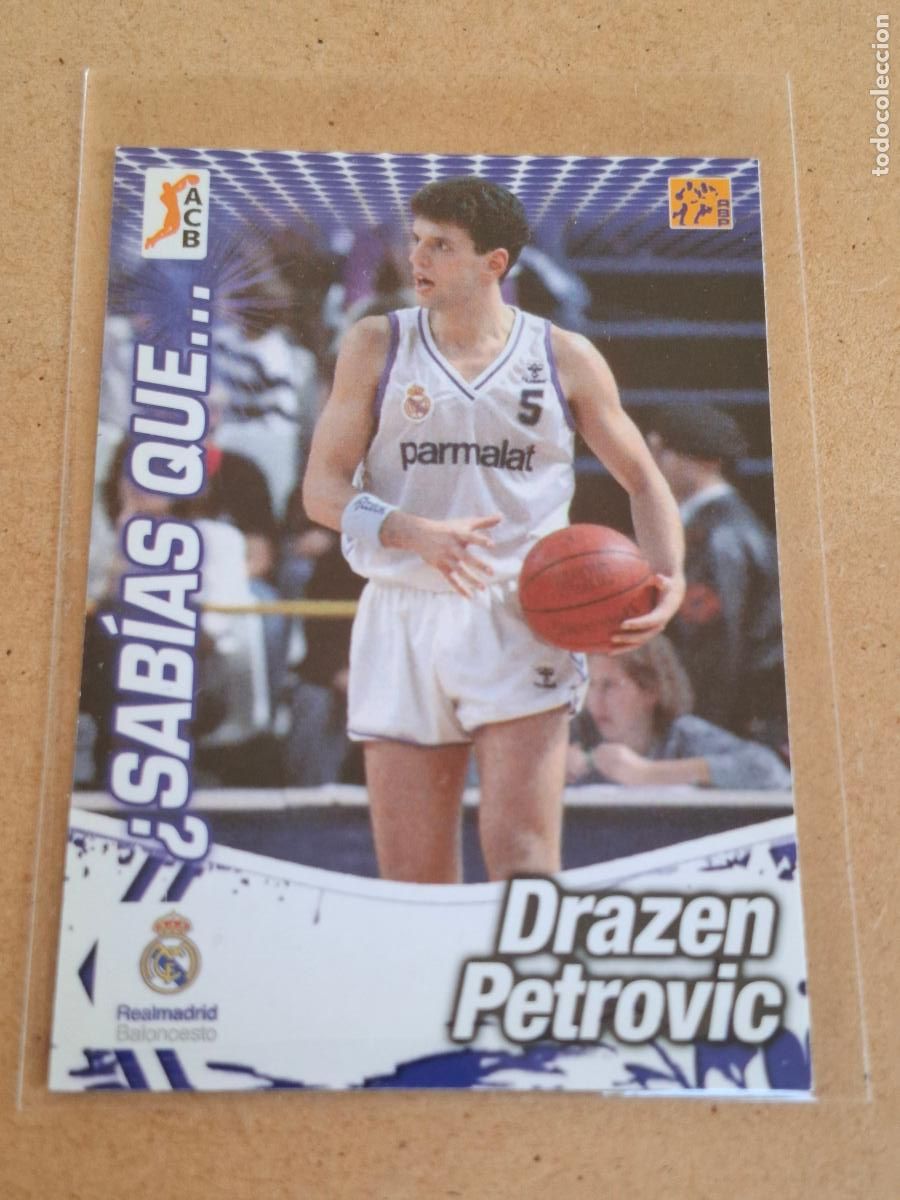 Cromos de F&uacute;tbol: LIGA ACB 2010 2011 10 11 - PANINI - 288 DRAZEN PETROVIC ( REAL MADRID ) - ( SABIAS QUE ) - CP4