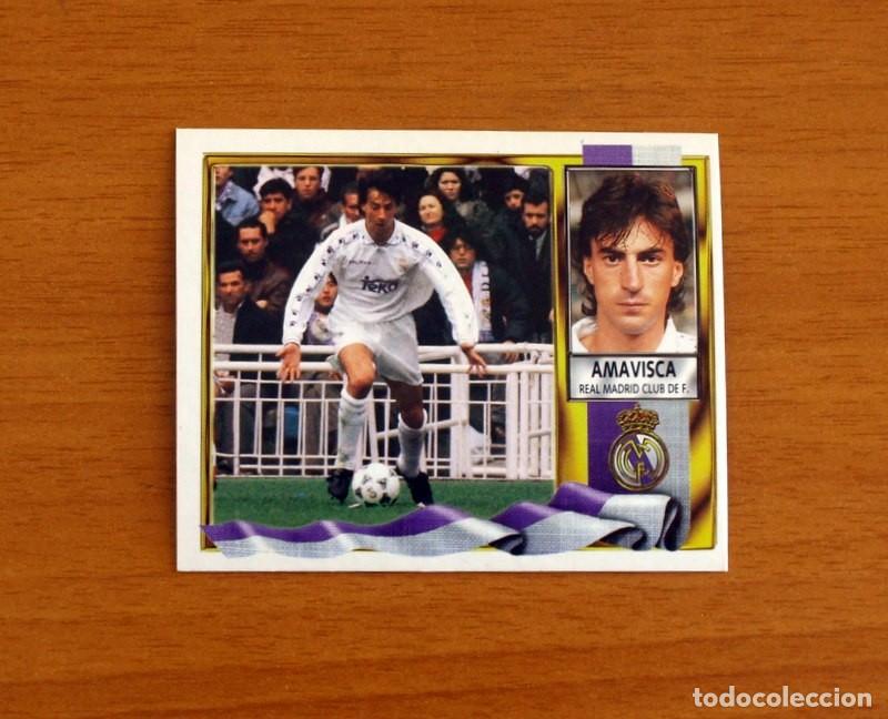 Cromos de F&uacute;tbol: Real Madrid - Amavisca - Ediciones Este Liga 1995-1996, 95-96 - Nunca Pegado