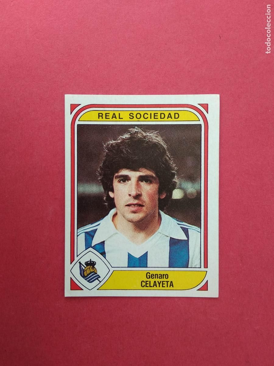 Cromos de F&uacute;tbol: PANINI FUTBOL LIGA 83 84 1983 1984 CROMO NUNCA PEGADO N&ordm; 222 CELAYETA REAL SOCIEDAD