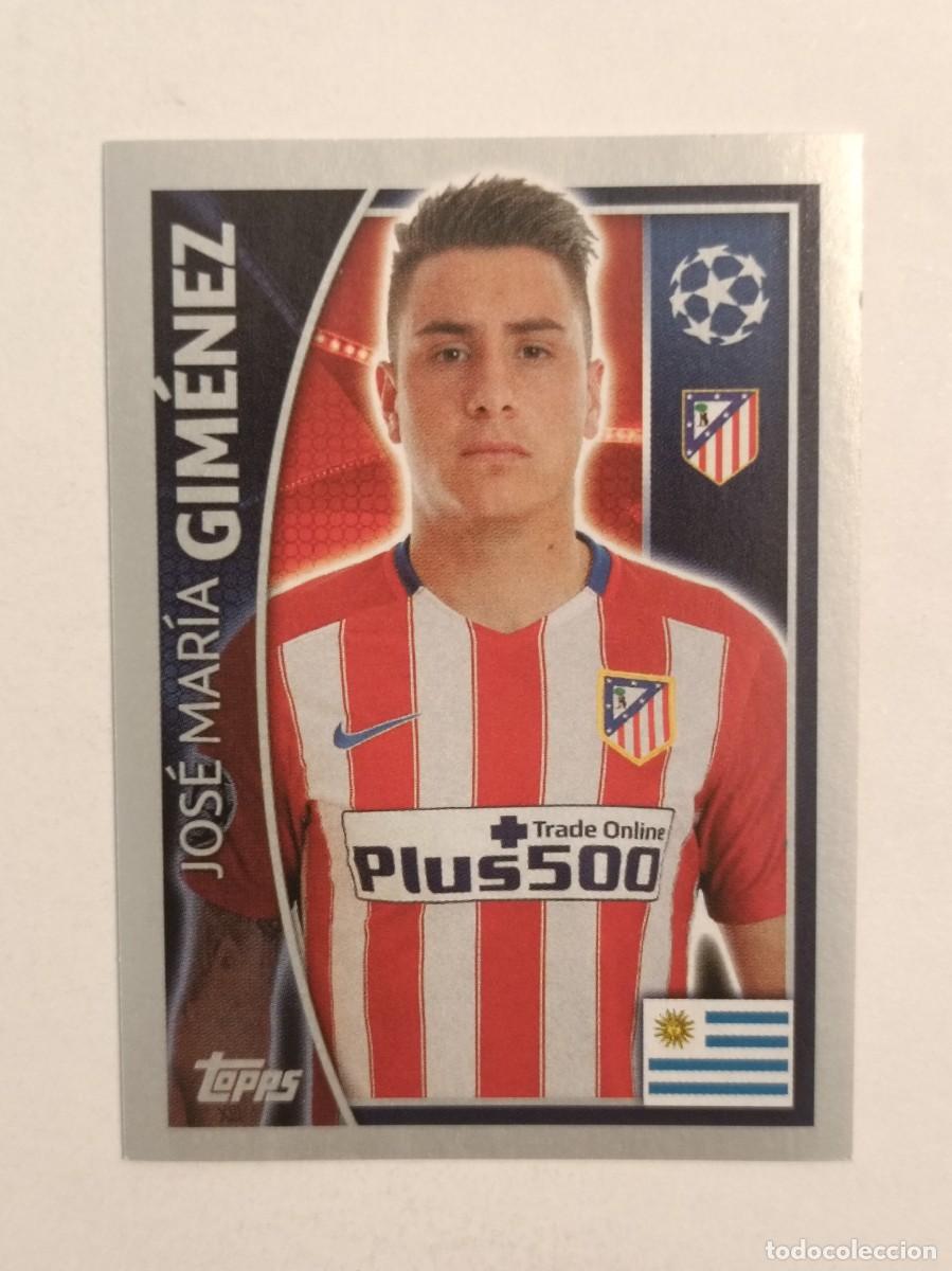 Cromos de F&uacute;tbol: #179 GIMENEZ (ATLETICO DE MADRID) UEFA CHAMPIONS LEAGUE 2015/2016 TOPPS