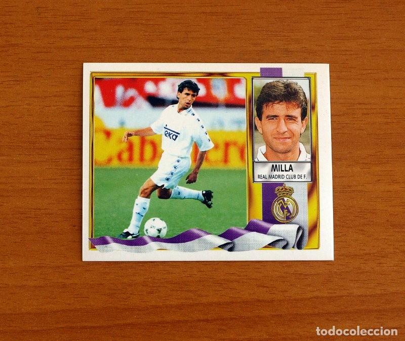 Football Stickers: Real Madrid - Milla - Ediciones Este Liga 1995-1996, 95-96 - Nunca pegado