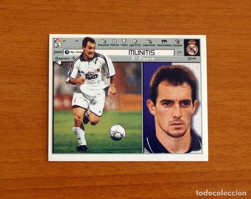 Figurine di Calcio: Real Madrid - Munitis - Ediciones Este Liga 2001-2002, 01-02 - Nunca Pegado