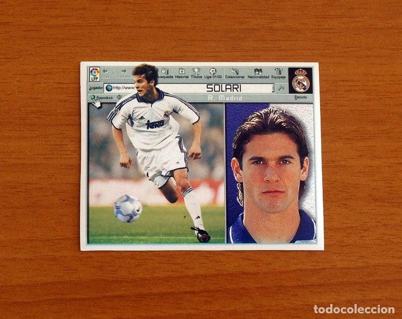 Football Stickers: Real Madrid - Solari - Ediciones Este Liga 2001-2002, 01-02 - Nunca Pegado