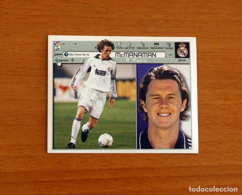 Football Stickers: Real Madrid - McManaman - Ediciones Este Liga 2001-2002, 01-02 - Nunca Pegado