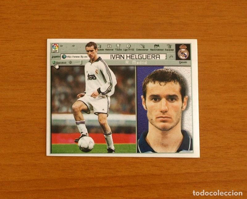 Football Stickers: Real Madrid - Iv&aacute;n Helguera - Ediciones Este Liga 2001-2002, 01-02 - Nunca Pegado