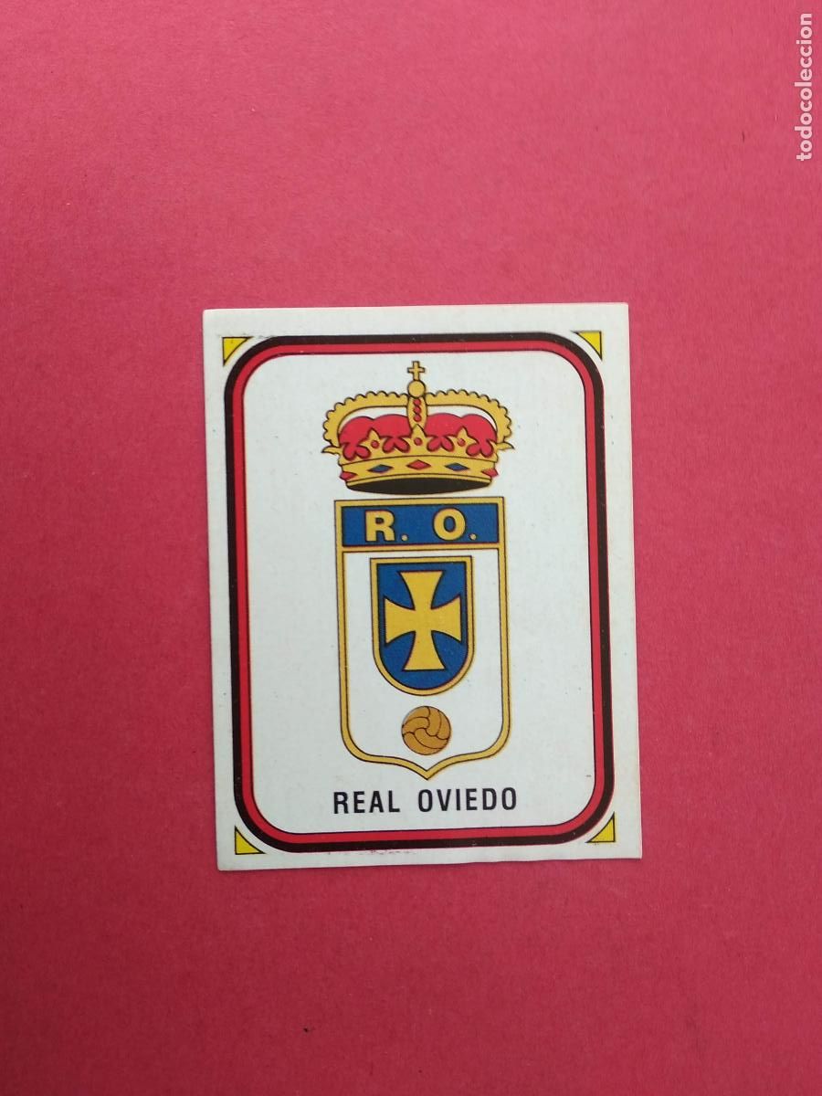 Football Stickers: PANINI FUTBOL LIGA 83 84 1983 1984 CROMO NUNCA PEGADO N&ordm; 370 OVIEDO ESCUDO
