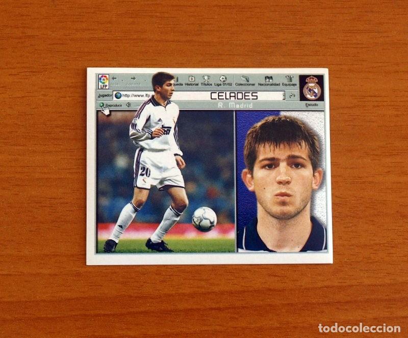 Football Stickers: Real Madrid - Celades - Ediciones Este Liga 2001-2002, 01-02 - Nunca Pegado