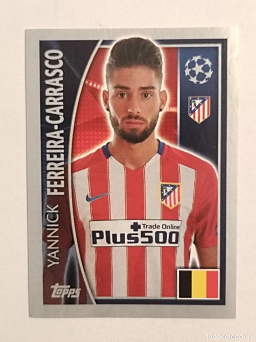 Football Stickers: #186 FERREIRA-CARRASCO (ATLETICO DE MADRID) UEFA CHAMPIONS LEAGUE 2015/2016 TOPPS