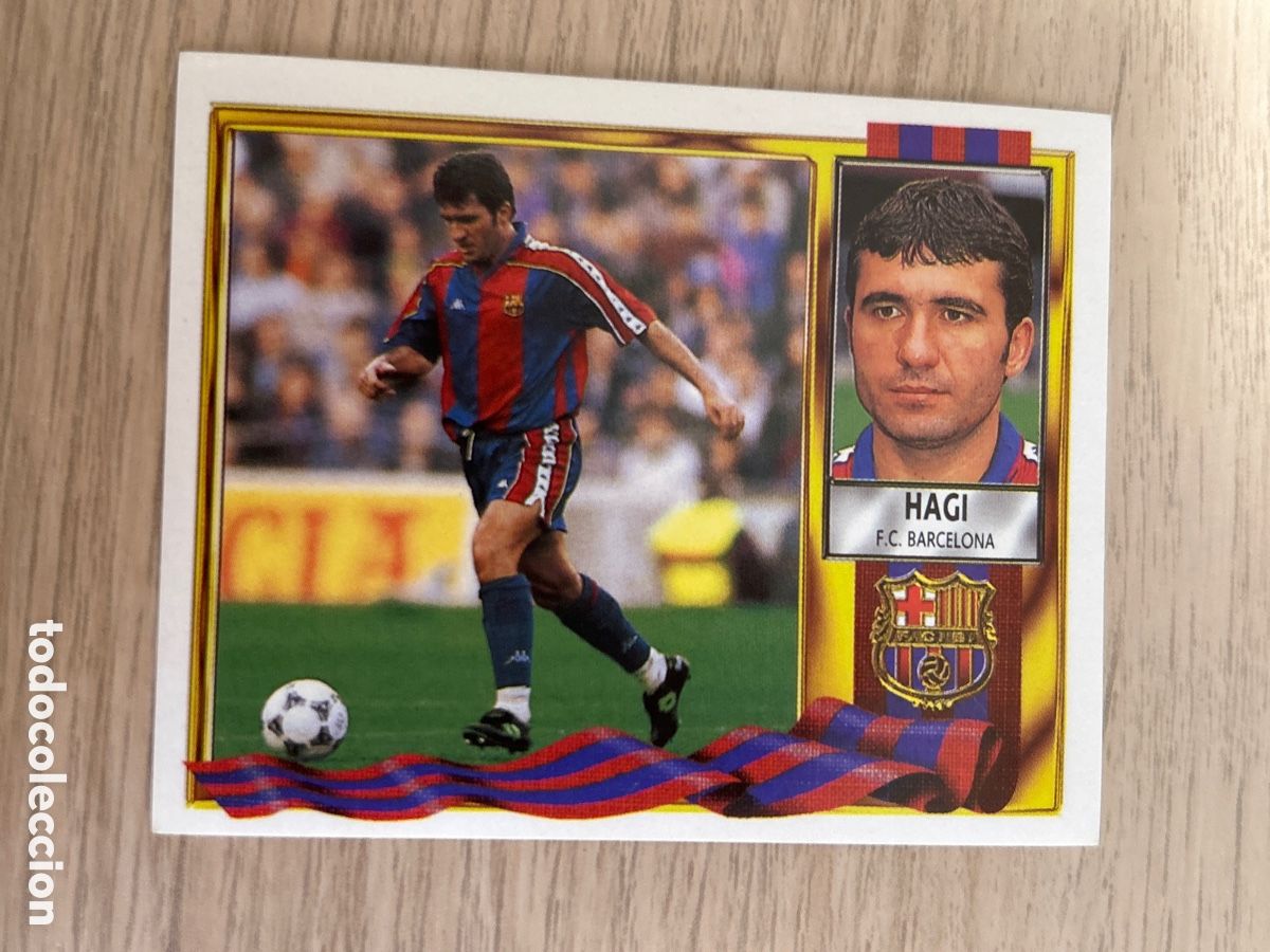 Football Stickers: HAGI F. C. BARCELONA LIGA ESTE 1995 1996 95 96 NUNCA PEGADO SIN PEGAR