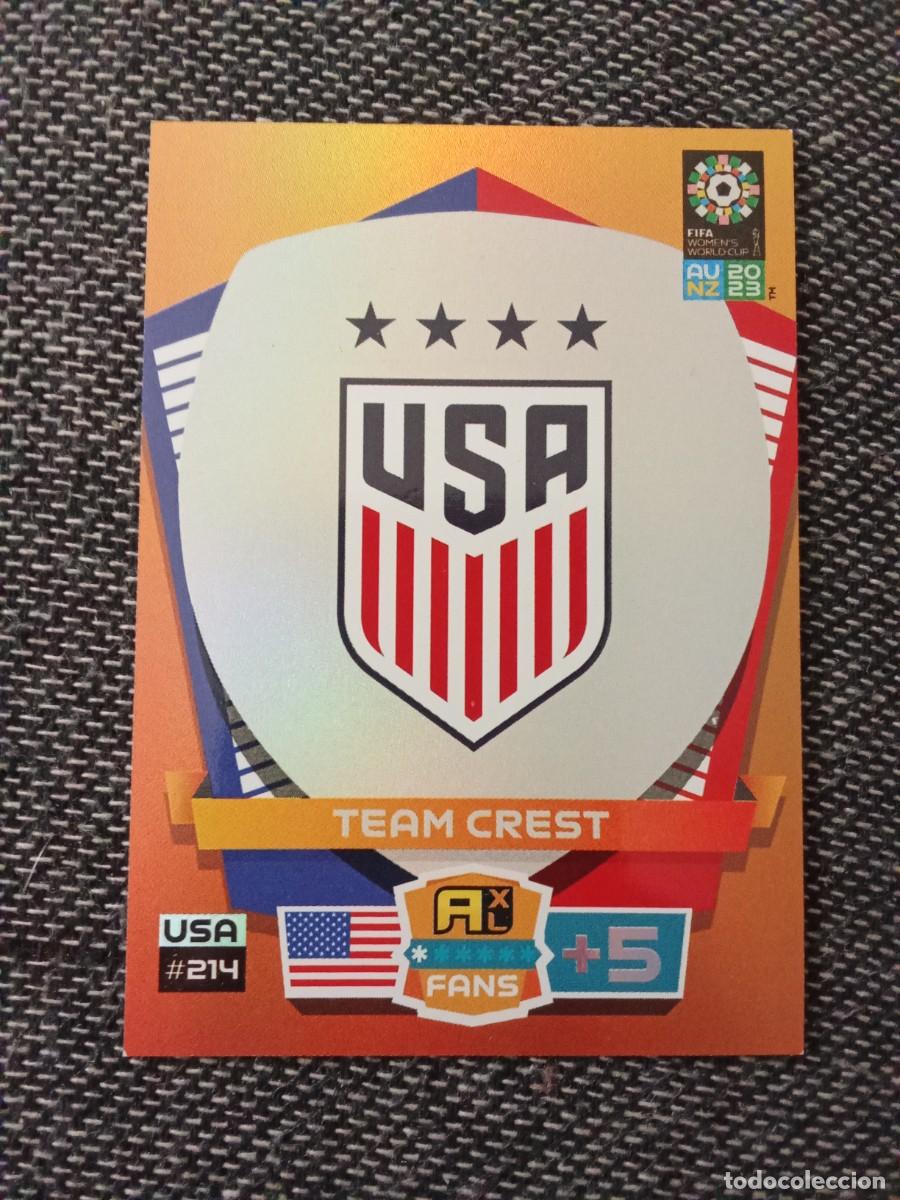 Football Stickers: 214 escudo EE.UU fifa women's world CUP AU NZ 2023