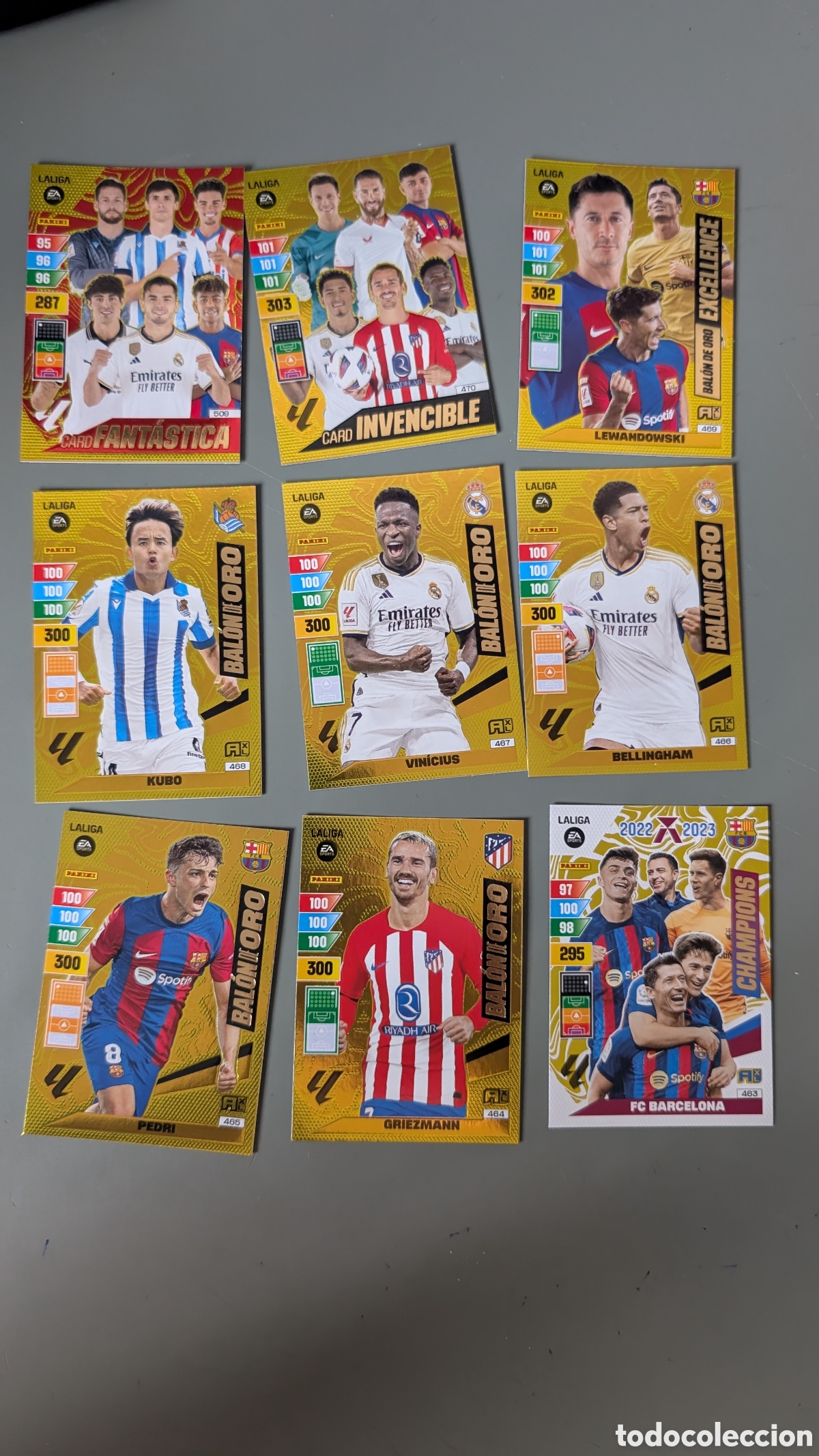 Football Stickers: LOTE 9 BALONES DE ORO DIFERENTES ADRENALYN XL LIGA 2023/2024 23 24 PANINI