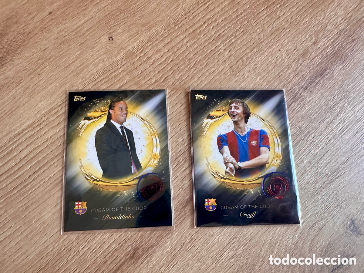 Football Stickers: Cruyff + Ronaldinho cream of the crop 125 aniversario FC BARCELONA 2024
