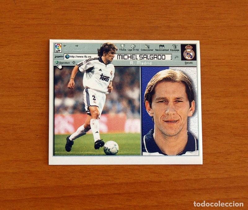 Football Stickers: Real Madrid - Michel Salgado - Ediciones Este Liga 2001-2002, 01-02 - Nunca pegado