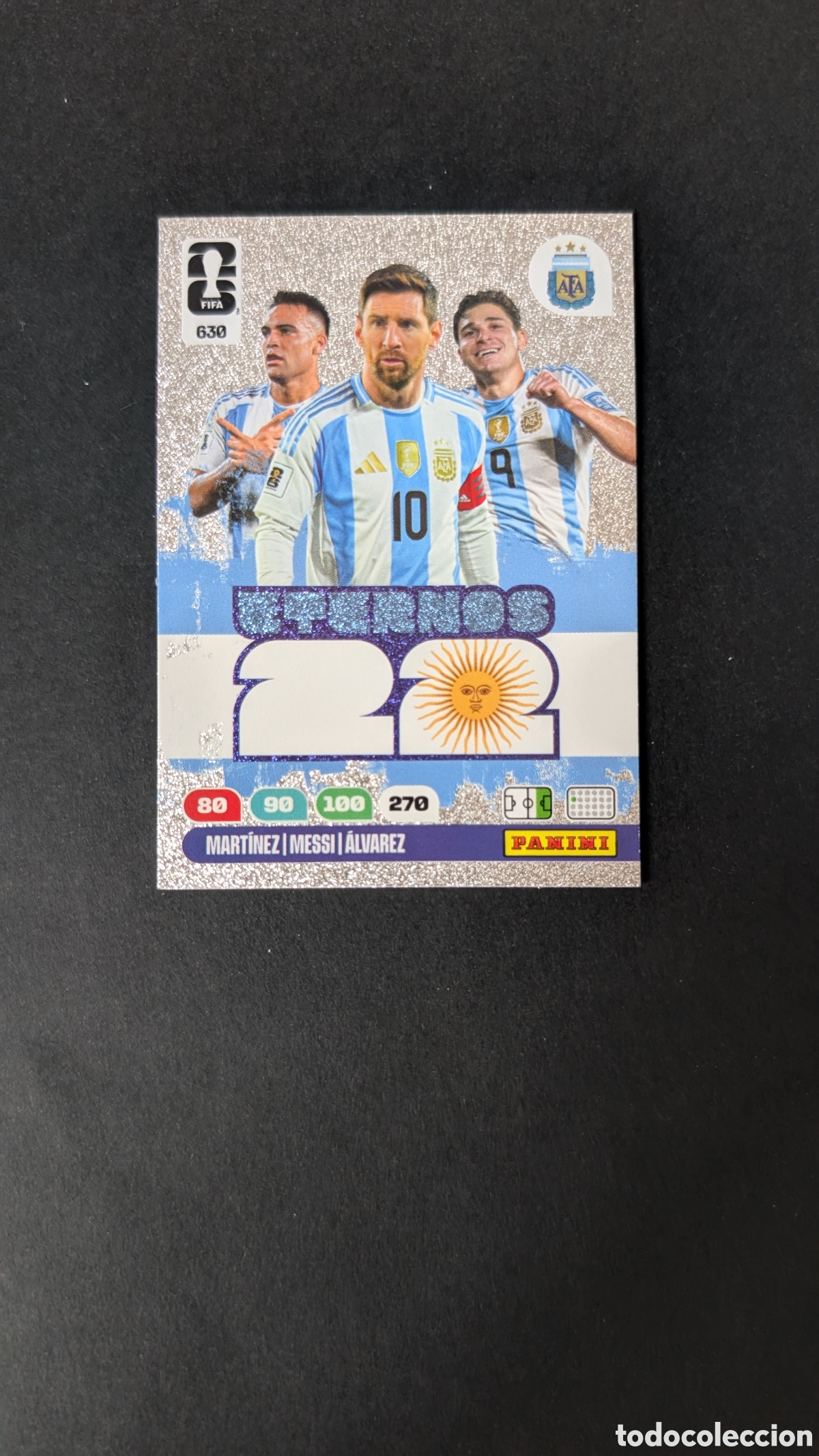 Cromos de F&uacute;tbol: MARTINEZ MESSI ALVAREZ 630 ETERNOS ARGENTINA ADRENALYN XL FIFA WORLD CUP 2026 26 USA PANINI