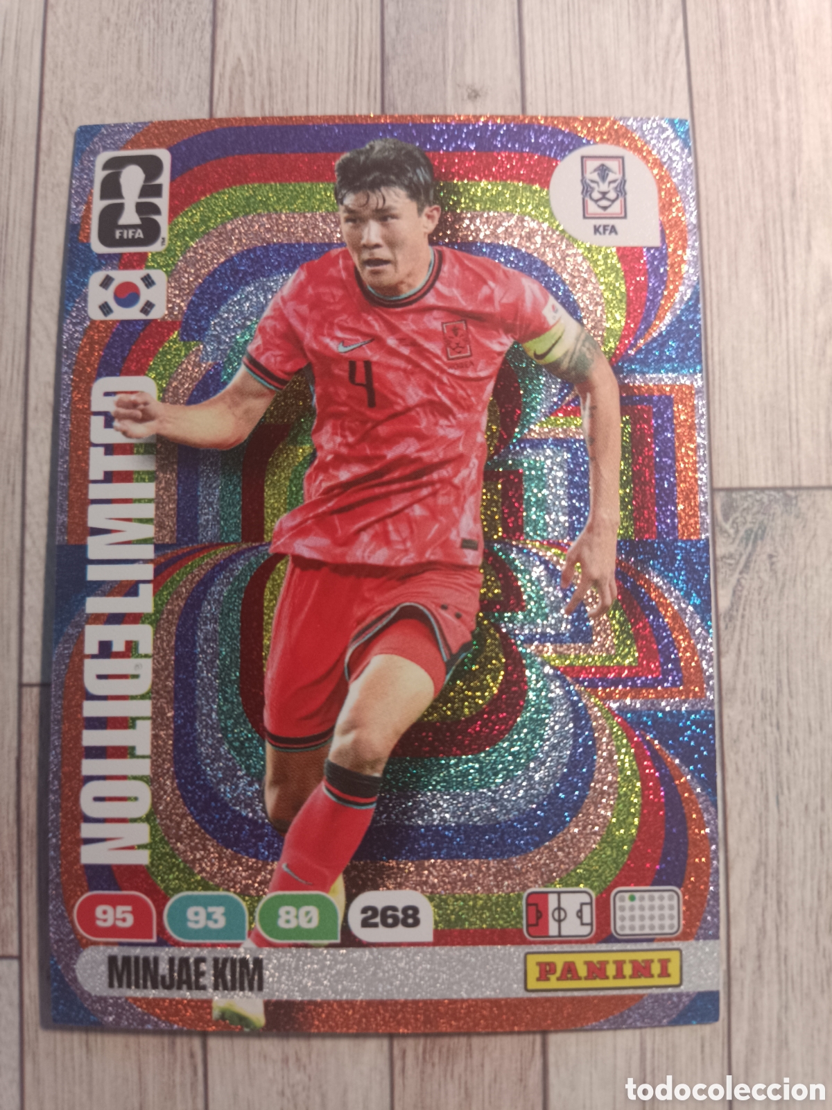 Cromos de F&uacute;tbol: MINJAE KIM COREA KOREA LIMITED EDITION ADRENALYN XL MUNDIAL FIFA WORLD CUP 2026 PANINI
