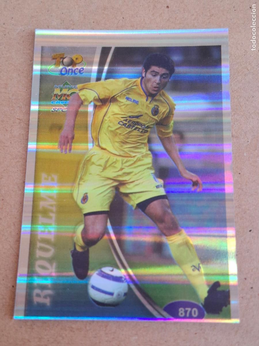 Figurine di Calcio: MUNDICROMO 2004 2005 04 05 - 870 RIQUELME ( BRILLANTE RAYAS ) - VILLARREAL CF -