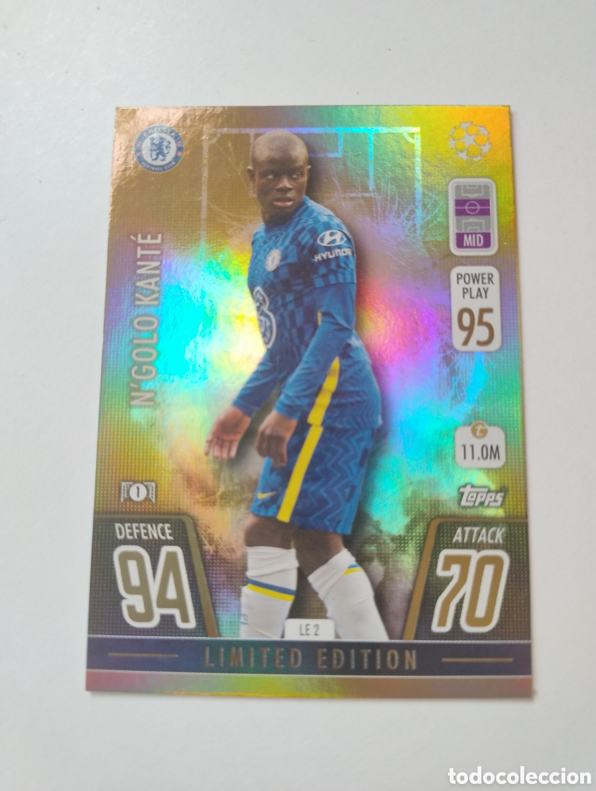 Cromos de F&uacute;tbol: LE 2 - Kante - Chelsea - Topps Match Attax 2021 - 2022 Limited Edition