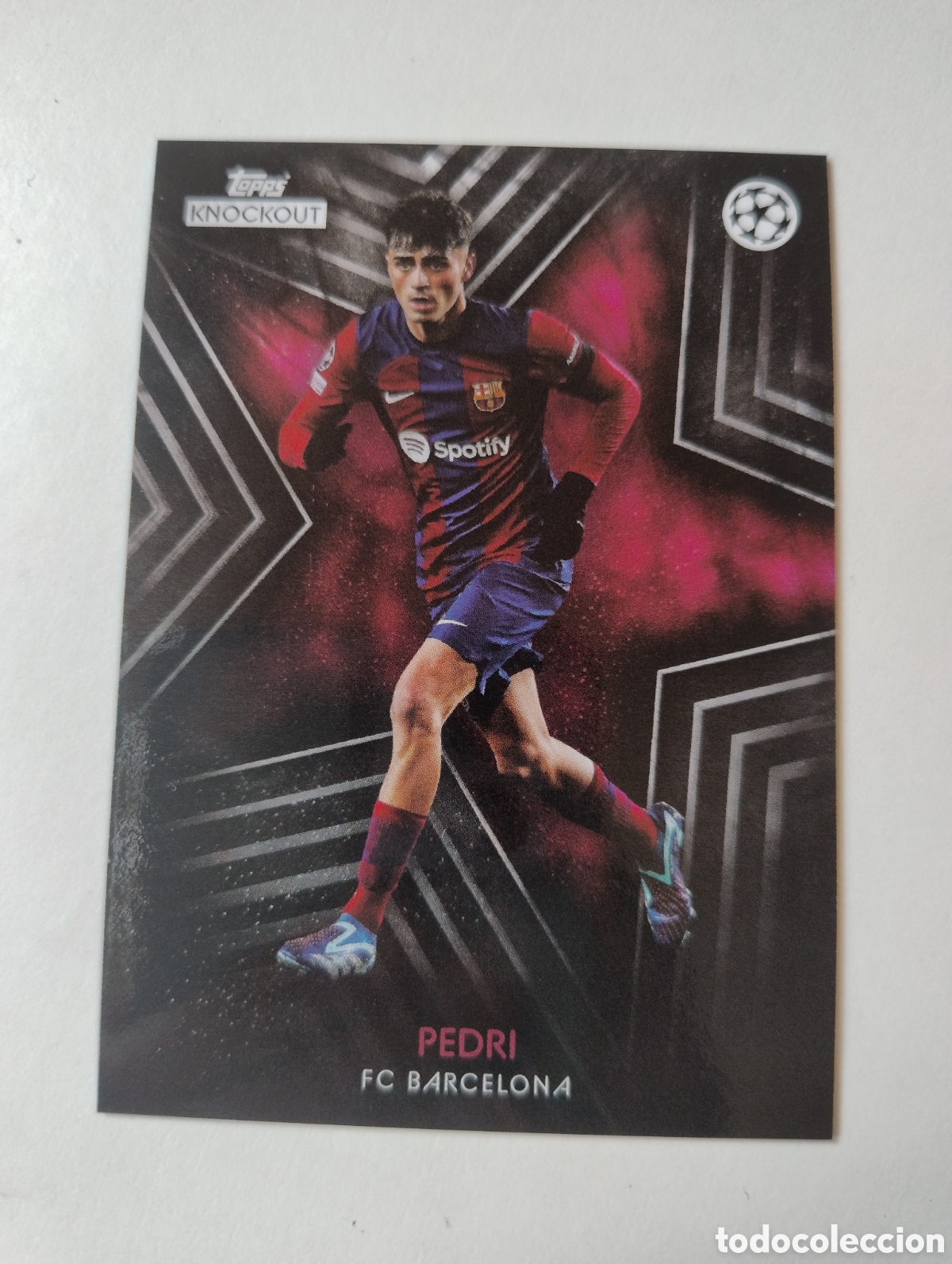 Cromos de F&uacute;tbol: Pedri - Barcelona - Topps Knockout 2024