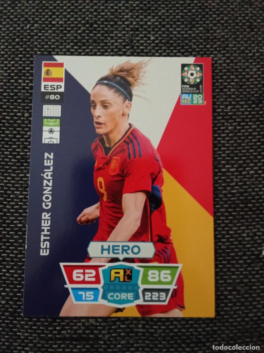 Cromos de F&uacute;tbol: 80 Esther Gonz&aacute;lez Espa&ntilde;a fifa women's world CUP 2023 Australia nueva Zelanda