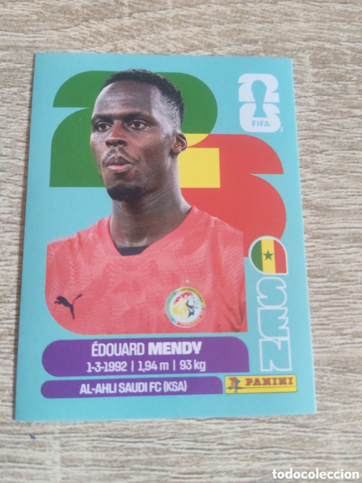Cromos de F&uacute;tbol: Panini mundial 2026 SEN 2 Edouard Mendy Senegal