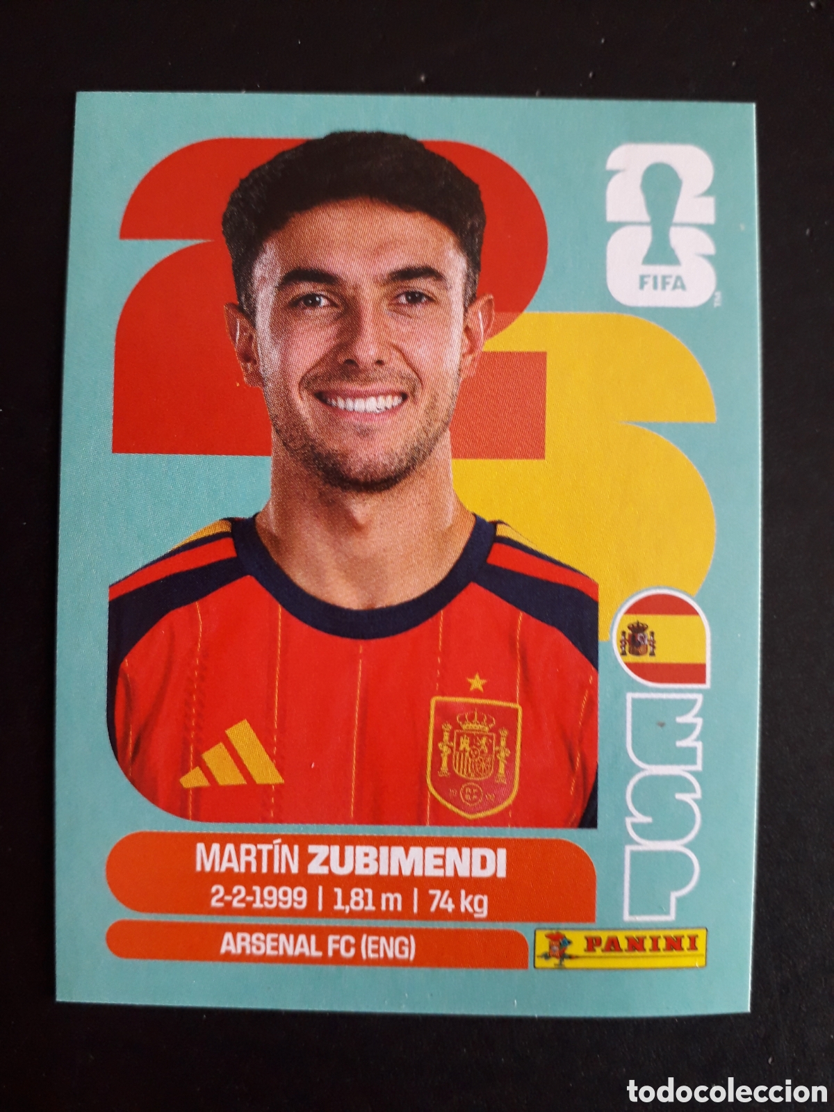 Cromos de F&uacute;tbol: ZUBIMENDI ESPA&Ntilde;A ESP 9 MUNDIAL F&Uacute;TBOL 2026 FIFA WORLD CUP PANINI SIN PEGAR PEDIDO M&Iacute;NIMO 3&euro;