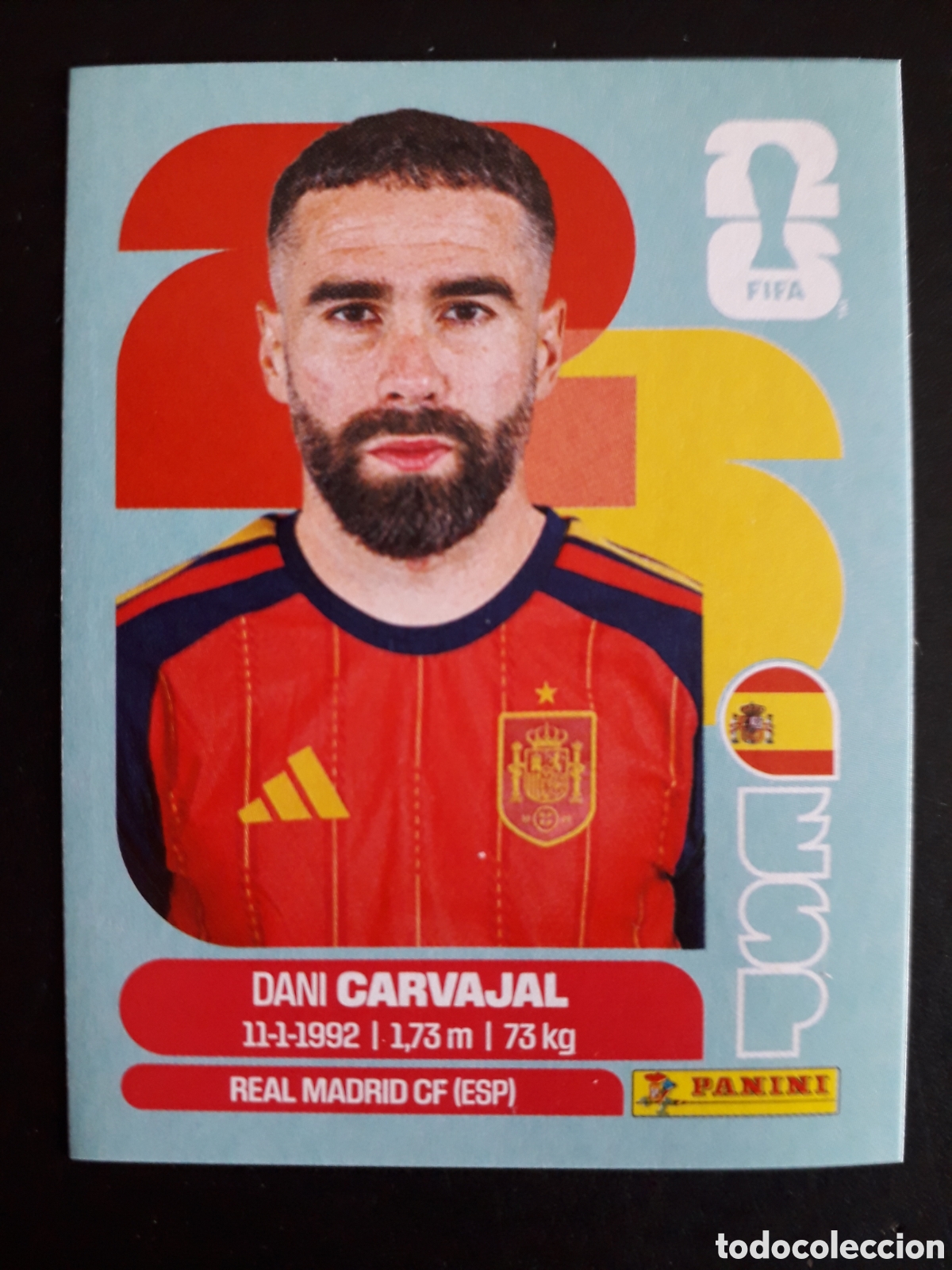 Cromos de F&uacute;tbol: DANI CARVAJAL ESPA&Ntilde;A ESP 7 MUNDIAL F&Uacute;TBOL 2026 FIFA WORLD CUP PANINI SIN PEGAR PEDIDO M&Iacute;NIMO 3&euro;.