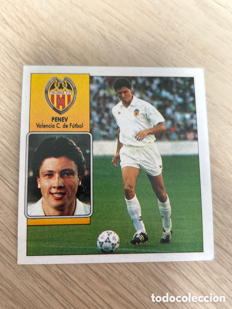 Cromos de F&uacute;tbol: PENEV VALENCIA LIGA ESTE 1992 1993 92 93 NUNCA PEGADO SIN PEGAR