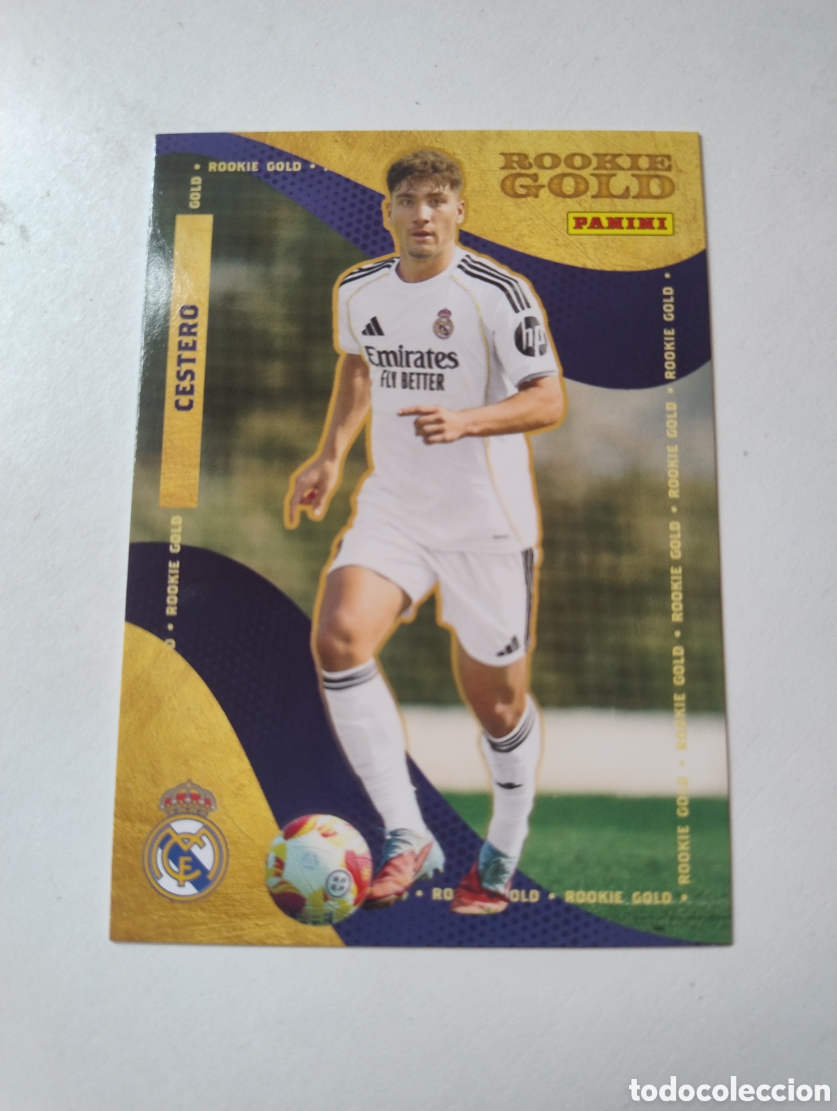 Cromos de F&uacute;tbol: 58 - Cestero - Real Madrid - Panini Club 2026 Rookie Gold