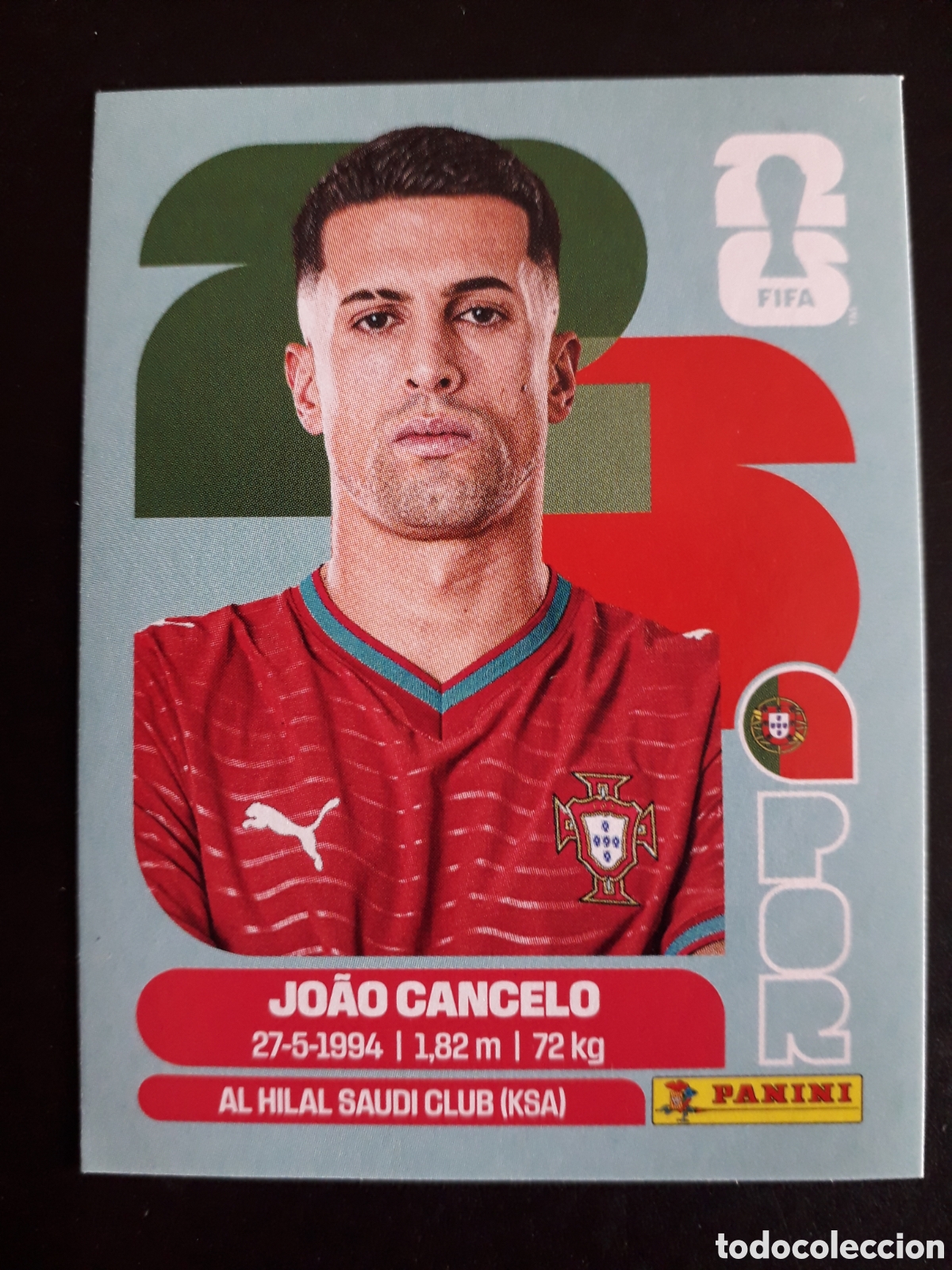 Cromos de Futebol: JO&Atilde;O CANCELO PORTUGAL POR 5 MUNDIAL F&Uacute;TBOL 2026 FIFA WORLD CUP PANINI SIN PEGAR PEDIDO M&Iacute;NIMO 3&euro;.