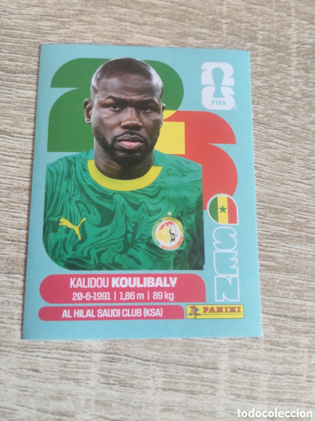 Cromos de F&uacute;tbol: Panini mundial 2026 SEN 8 Kalidou Koulibaly Senegal